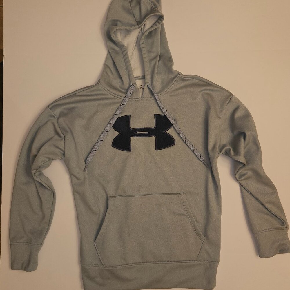 Under Armour XS Steel Blue Hooded Sweatshirt
